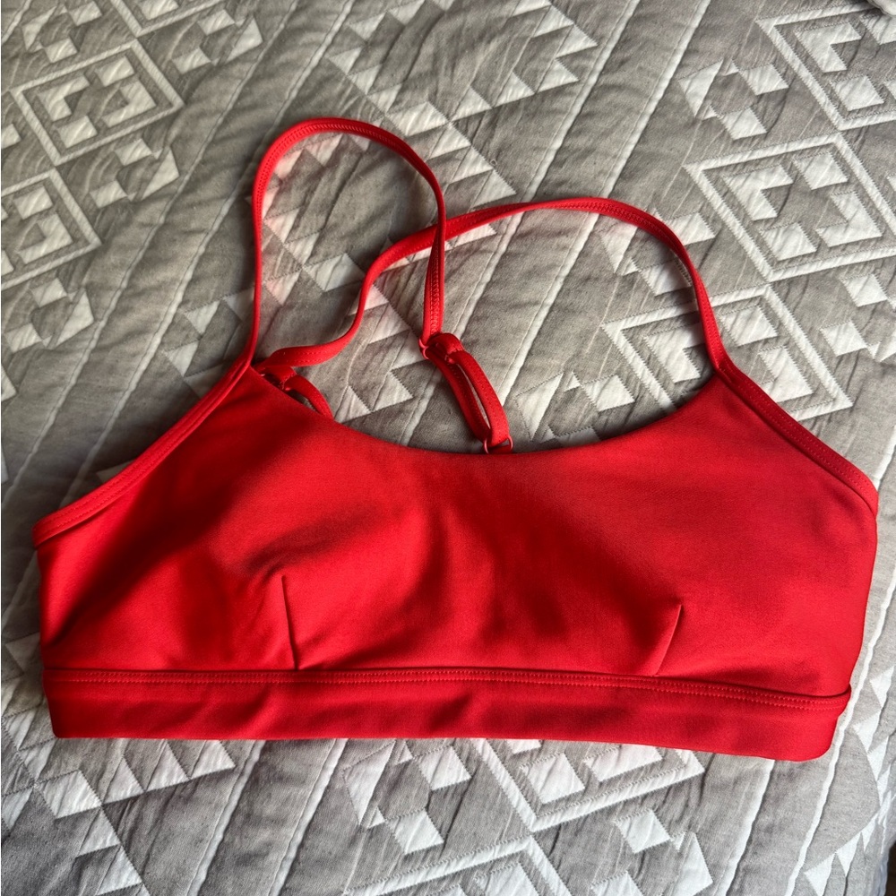 ALO Yoga Red Sports Bra for Activewear